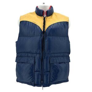 Vintage A Frostline Kit Mens Medium Vest Goose Down Puffer Quilted Zipper